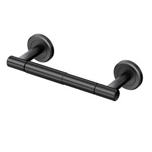 Latitude II Rectangle Base Freestanding Toilet Paper Holder 22.25 H, Matte  Black 