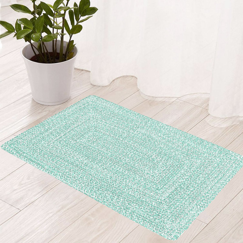 Tapis bohémien réversible en coton naturel, Rectangle 2 pi 25 po x 3 pi 5 po
