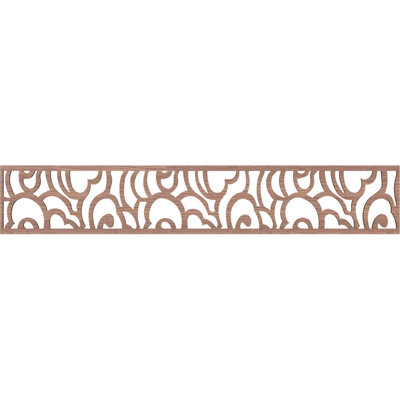 46 5/8"W x 8"H x 3/8"T Springfield Fretwork Moulding, Walnut