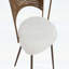 Ensemble de 2 chaises en osier avec pieds en métal et dossier à oreilles pour une assise confortable-570918163