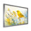 Oiseau pinson sur une tige de fleurs sauvages II - oiseau, art mural