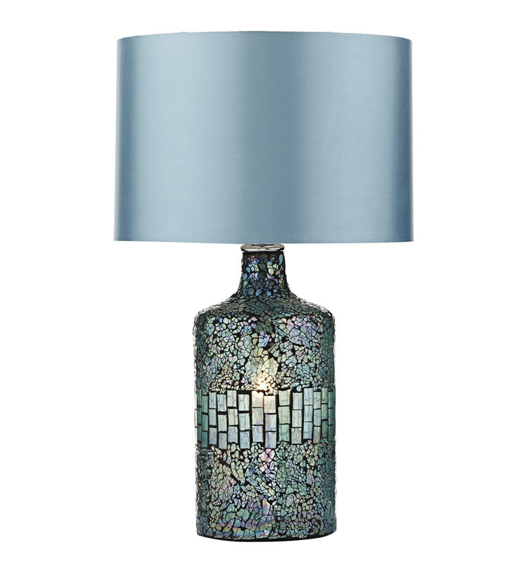 Sylvester Glass Table Lamp, Blue