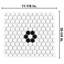 Metro Hex 0.90 in. x 0.90 in. Honeycomb Glazed Porcelain Tile-947992980