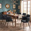 Chaise d'appoint moderne avec accoudoirs tissés Mid Century-132275798-132909715