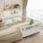 Low Profile Wooden Kids Platform Bed with Safety Guardrails, Detachable Side Rails for Boys and Girls