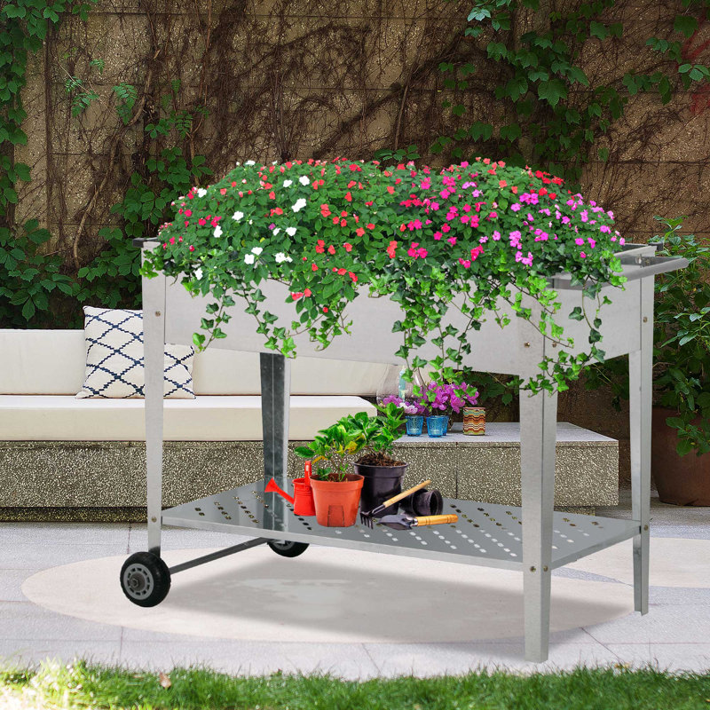 Jardinière surélevée, Argent