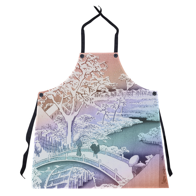 Bib Apron, Red/Blue Ombre