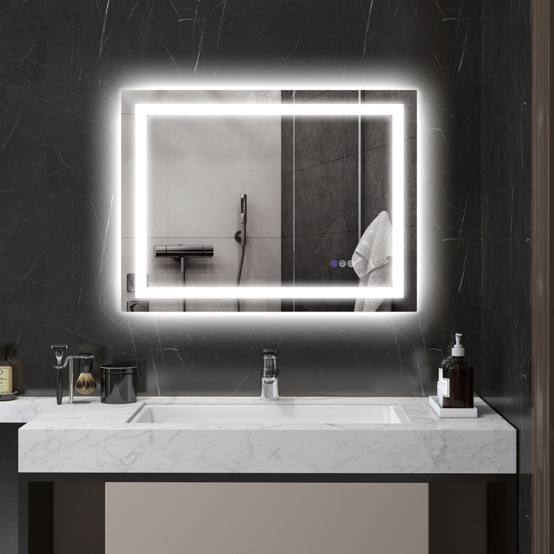 LED Bathroom Mirror with Lights, 31.5" x 23.6"