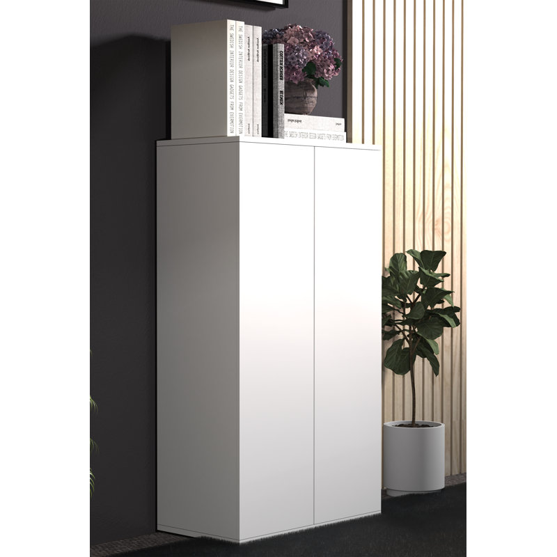 Amirbek Rectangle Accent Cabinet, White