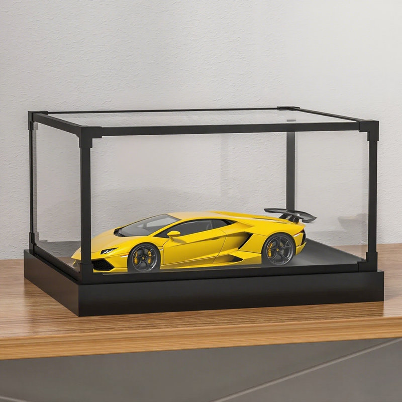 Vitrine en acrylique noire