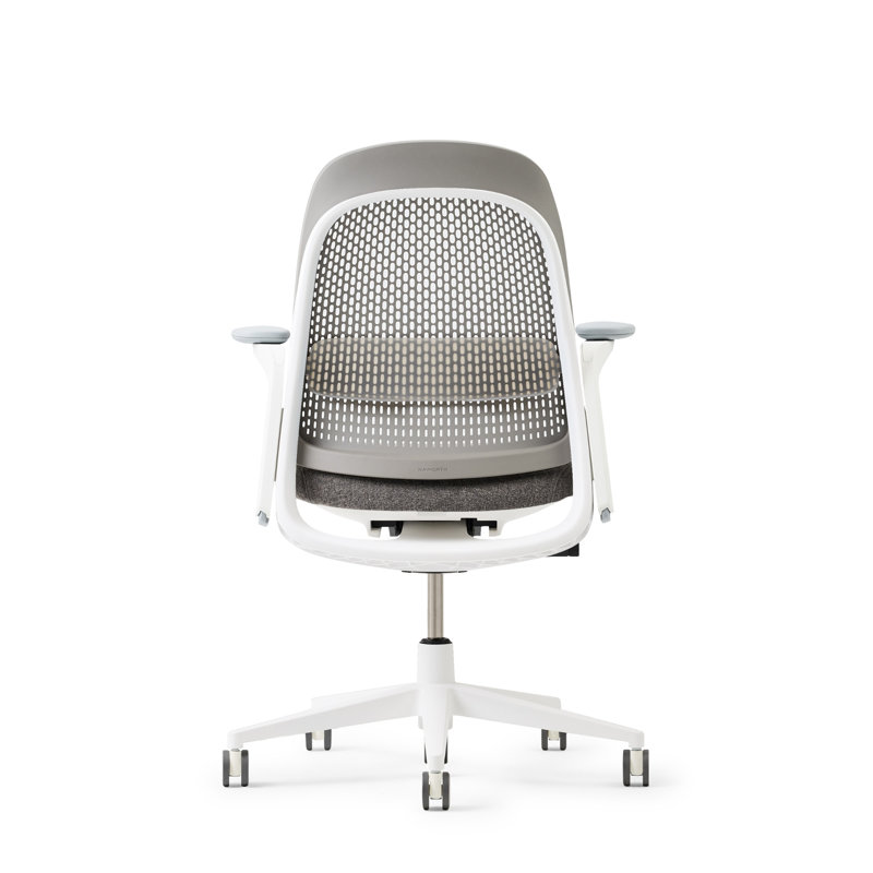 Haworth Breck Office Chair, Stone, White