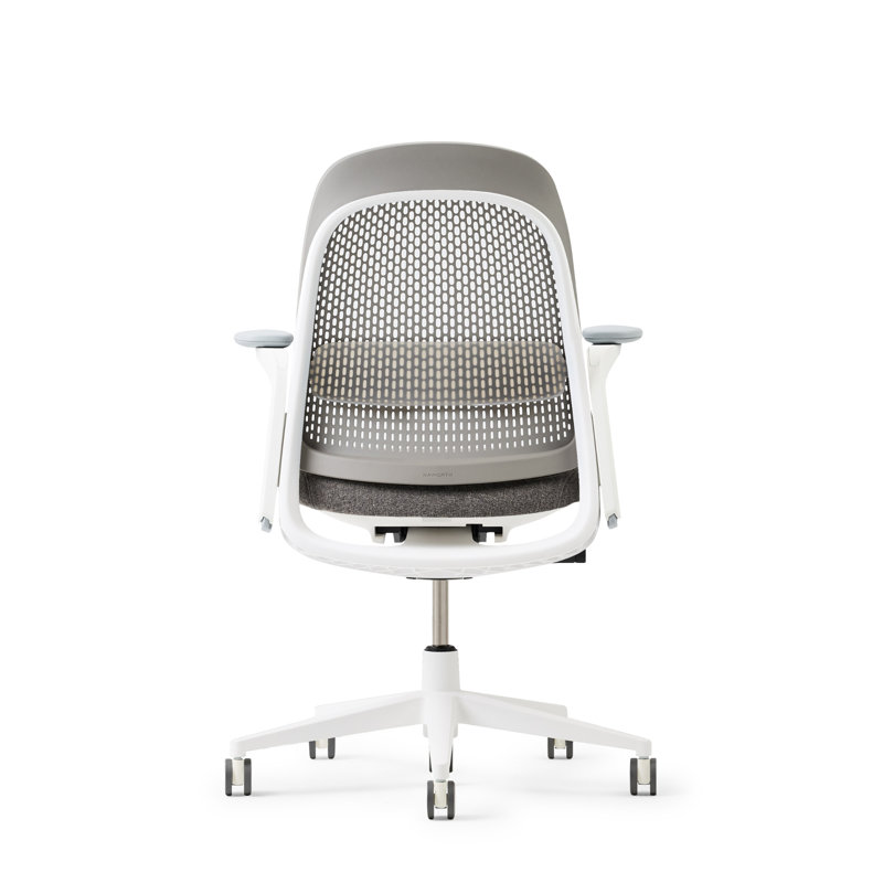Haworth Breck Office Chair, Stone, White