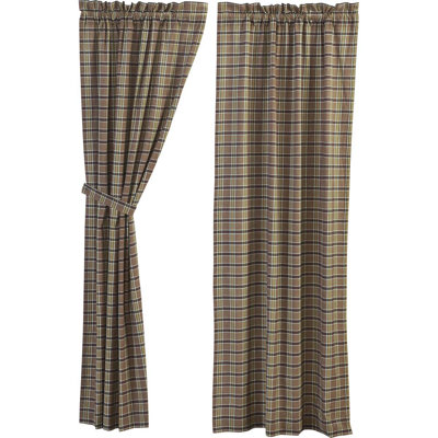 Panneau de rideau simple obscurcissant avec passe-tringle 100% coton Wyatt