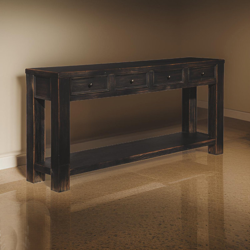 Kaydince 64'' Solid Wood Console Table