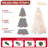 9FT Pre-Lit White Christmas Tree with Memory Wire