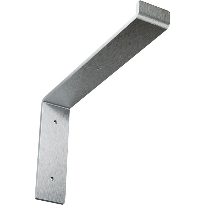 Unfinished Steel Truss Shelf Bracket 2"W x 12"D x 7.75"H