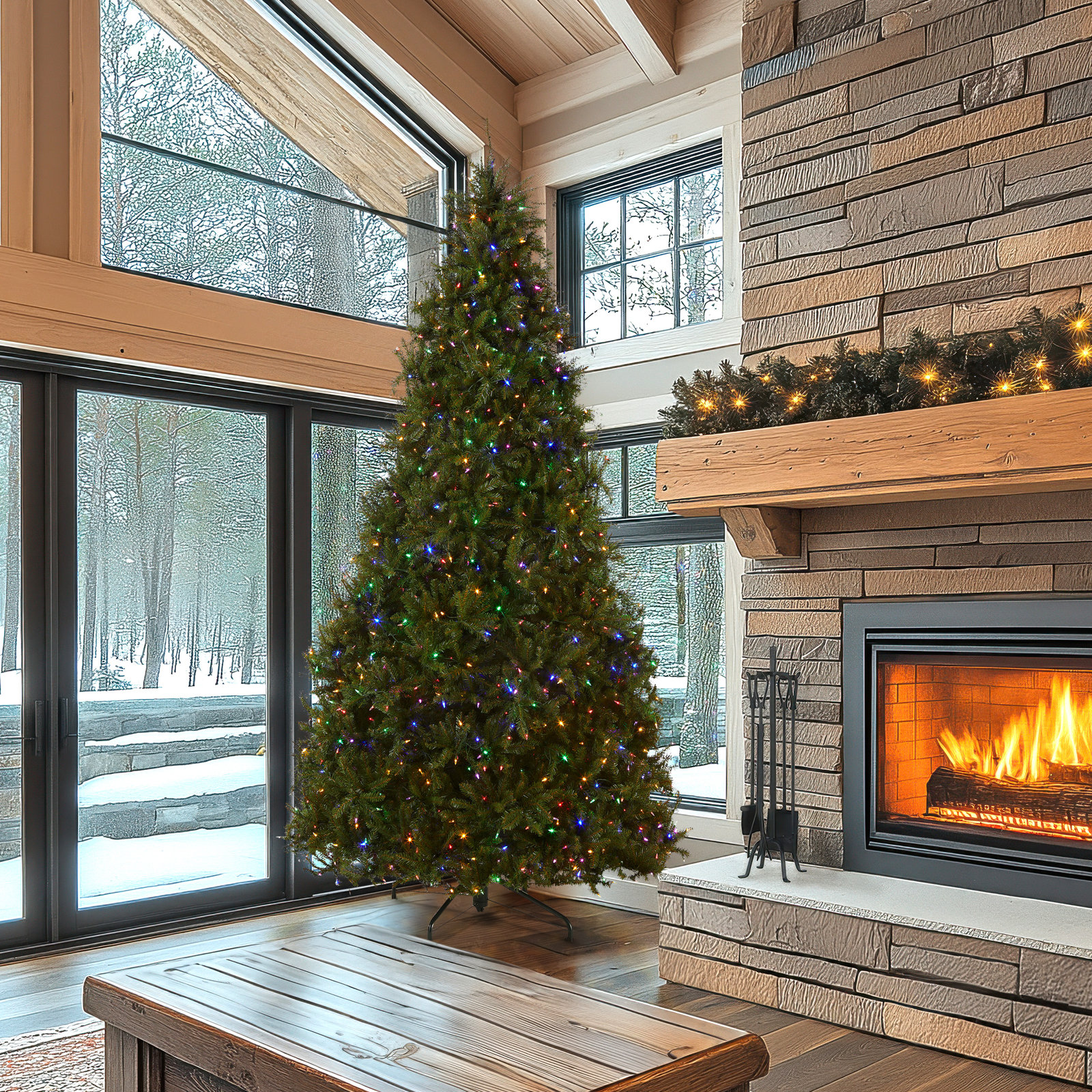 Leterra Pre-Lit Fir Christmas Tree, 10'