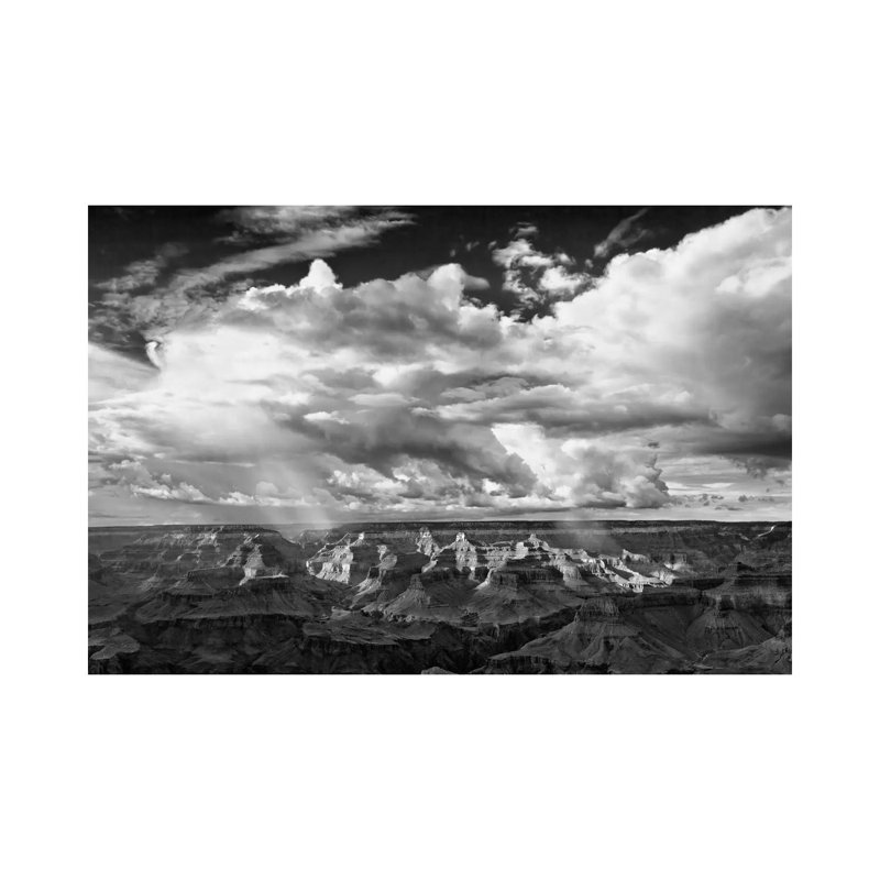 B&W Desert View IV 1 Piece Wrapped Canvas Wall Art, 66.04 cm H x 45.72 cm W x 3.175 cm D