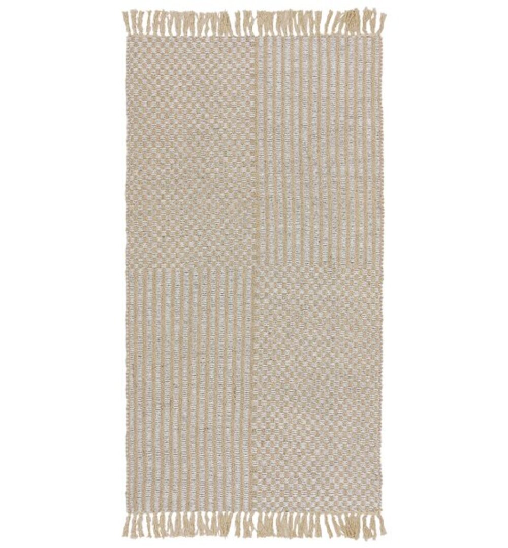 Handgefertigter Teppich Henning in Beige