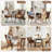  Modern Mid Century Accent Chair with Backrest & Metal Legs, Wingback Barrel Chair for Living Room Bedroom Home Office Vanity Room-676586437