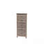 Mobilier de chambre à coucher avec tiroirs en bois naturel à finition naturelle chêne gris rustique / brun