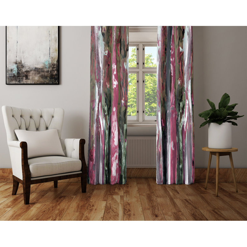 Paire de rideaux semi-transparents en polyester Danyielle, L 20 po x L 52 po