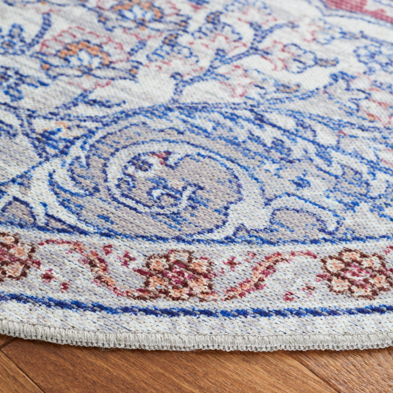Tapis ivoire / rouge Kingsford, Carré 6 pi 7 po