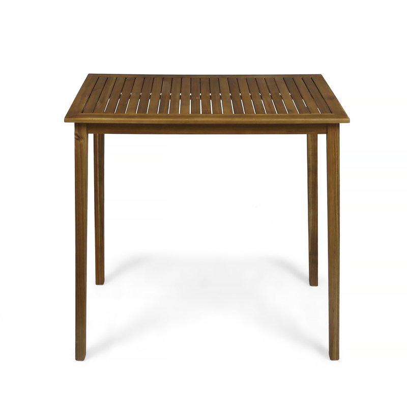 Dominique Rectangular Acacia Outdoor Bar Table , 44'' in. W 25'' in. D, Teak