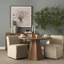 Chaise parsons rembourrée en lin Niana-272377751