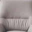 Fauteuil d'appoint et repose-pieds en cuir fleur-1075329707