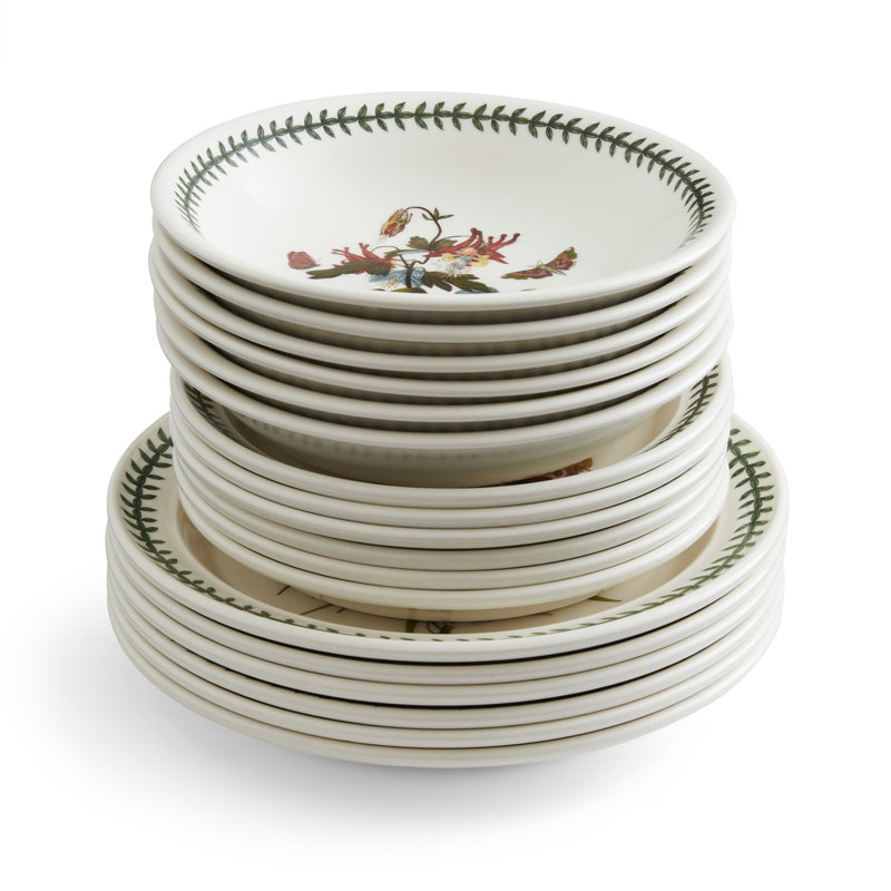 Portmeirion, Botanic Garden - 18 Piece Dinnerware Set, Service for 4