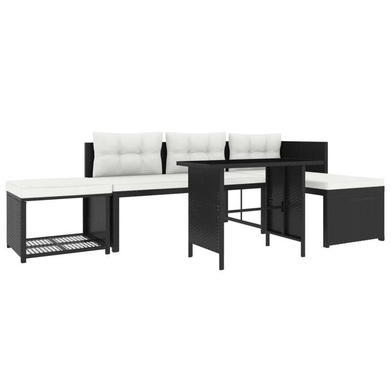 Wetherby Sectional Seating Group with Cushions, Black