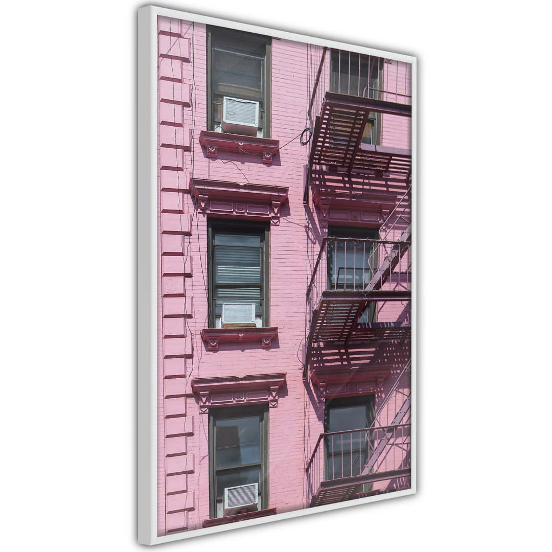 Gerahmtes Poster Pink Facade