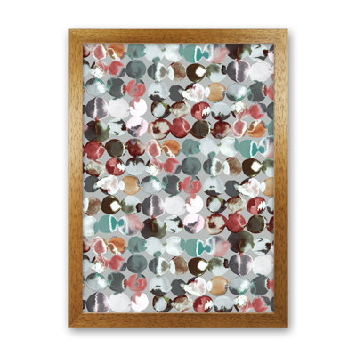 Ink Dots Gray Green - Print