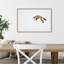 «Red Fox in Snow» par Deborah Winchester Danita Delimont - reproduction de photo à cadre flottant sur toile