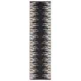 Wendell Natural Fiber Hand Woven Jute/Wool Abstract Rug in Black/Beige