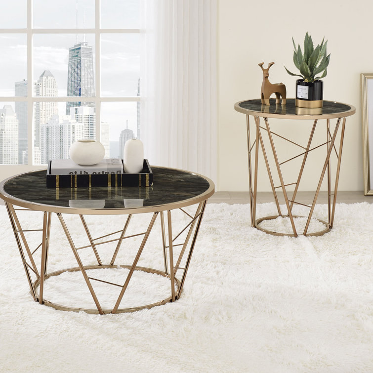 Mercer41 Tiaja Abstract End Table - Wayfair Canada