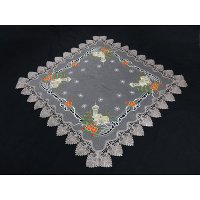 Buteau Floral Square Christmas Tablecloth