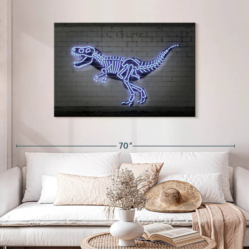 Brampt T Rex Bones, 30" H x 45" W
