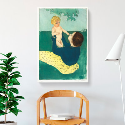 Under The Horse Chestnut Tree by Mary Cassatt - Wrapped Canvas