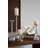 7.5" H Gold Aluminum and Glass Rabbit Pillar Candle Holder