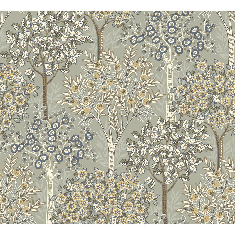 Adeanna Floral Roll, Gray/Beige/Cream