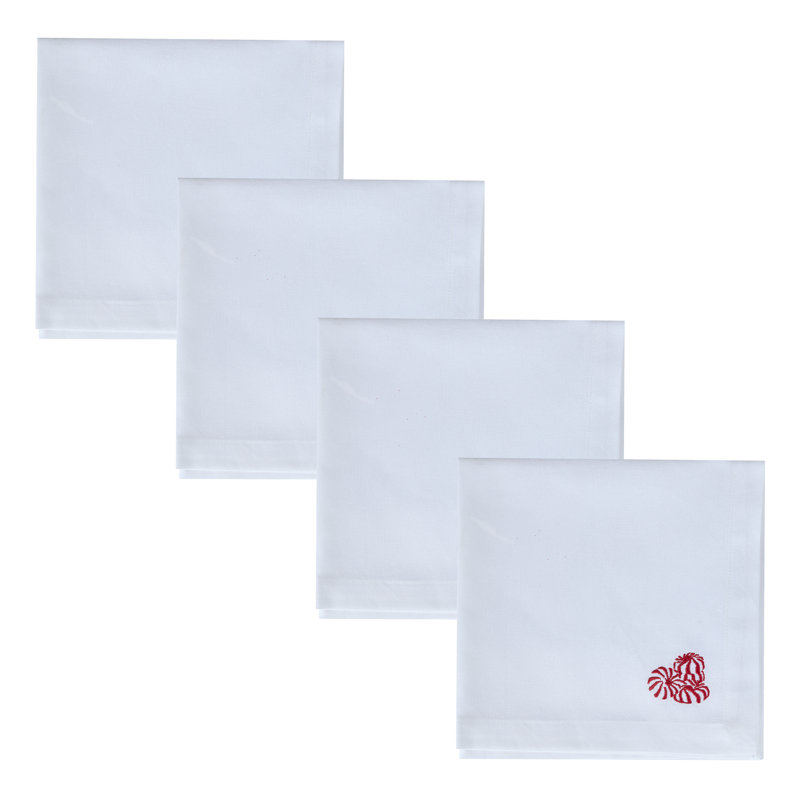 Kelei White Napkin Set Of 4