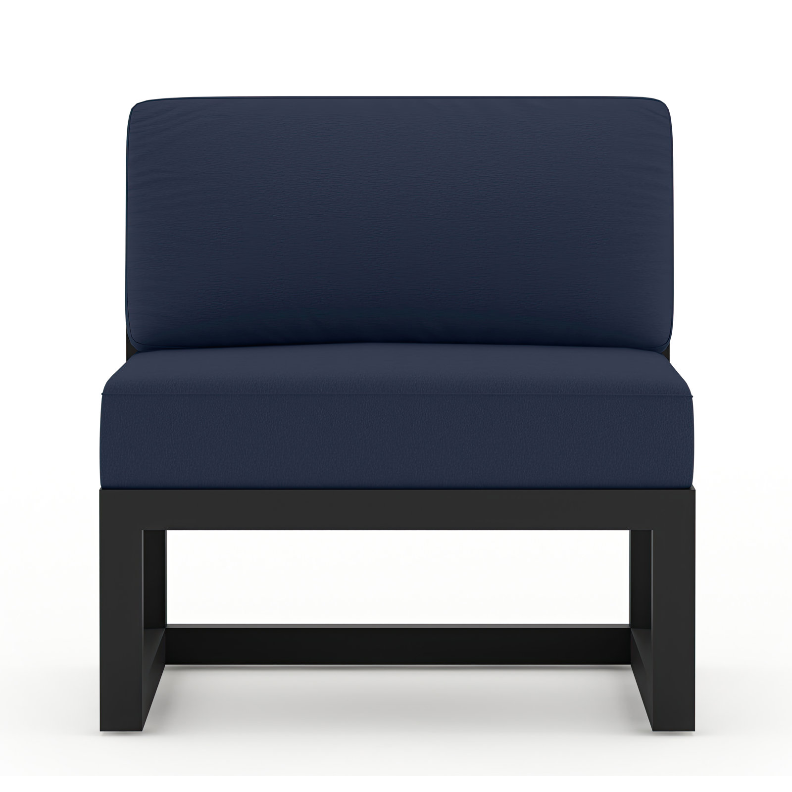 Smith Sunbrella® Patio Lounge Chair, Spectrum Indigo, Black