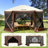 Pop Up Gazebo Tent, Pop-Up Screen Tent 6 Sided Canopy Sun Shelter with 6 Removable Privacy Wind Cloths & Mesh Windows, 11.5x11.5FT Quick Set Screen Tent with Mosquito Netting-130987071-110434340