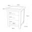 Amos 45cm W Plywood / Laminate Board Bedside Table