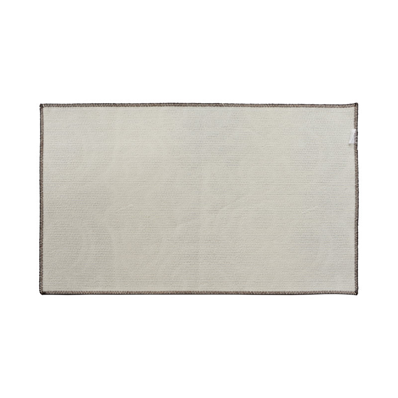 Small Brown and Beige Wool Rectangle Indoor Rug