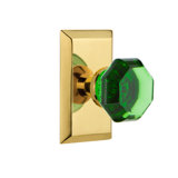 Studio Plate with Waldorf Emerald Door Knob