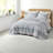 -Piece Aqua Cotton King Cal King Bedding Sets, Reversible Quilt