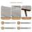 58'' Square Arm Rustic Style Loveseat-518706007